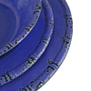 blue melamine plates